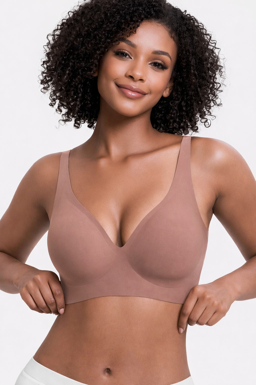 Bravella Viral Jelly Wireless Seamless Deep V Push Up Bra