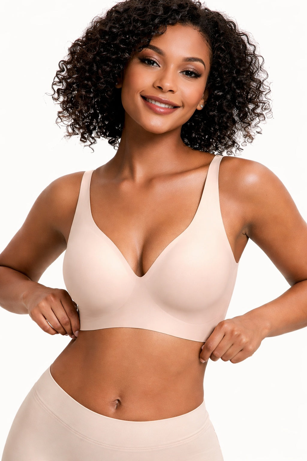 Bravella Viral Jelly Wireless Seamless Deep V Push Up Bra
