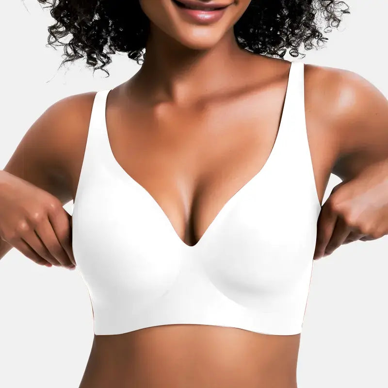 Bravella Viral Jelly Wireless Seamless Deep V Push Up Bra